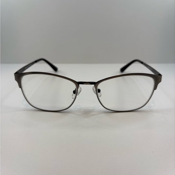 FRAMES ONLY - Eyebuydirect Upper East 55•18•140 Grey/Silver Eyeglasses unisex - Picture 2 of 12